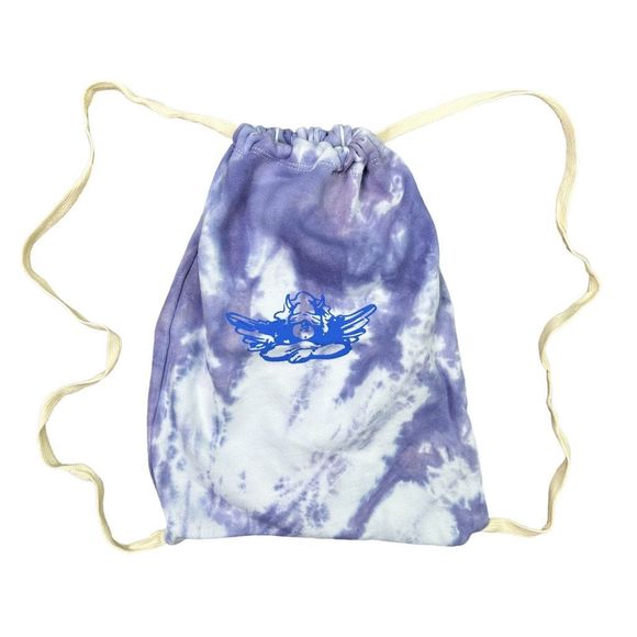 Boys Lie Handbags - Boys Lie Tie Dye Drawstring Backpack / Purse - 15” x 12”